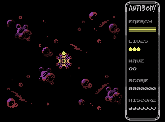 Animation showing some frantic shooting in all four directions during Endless Mode.